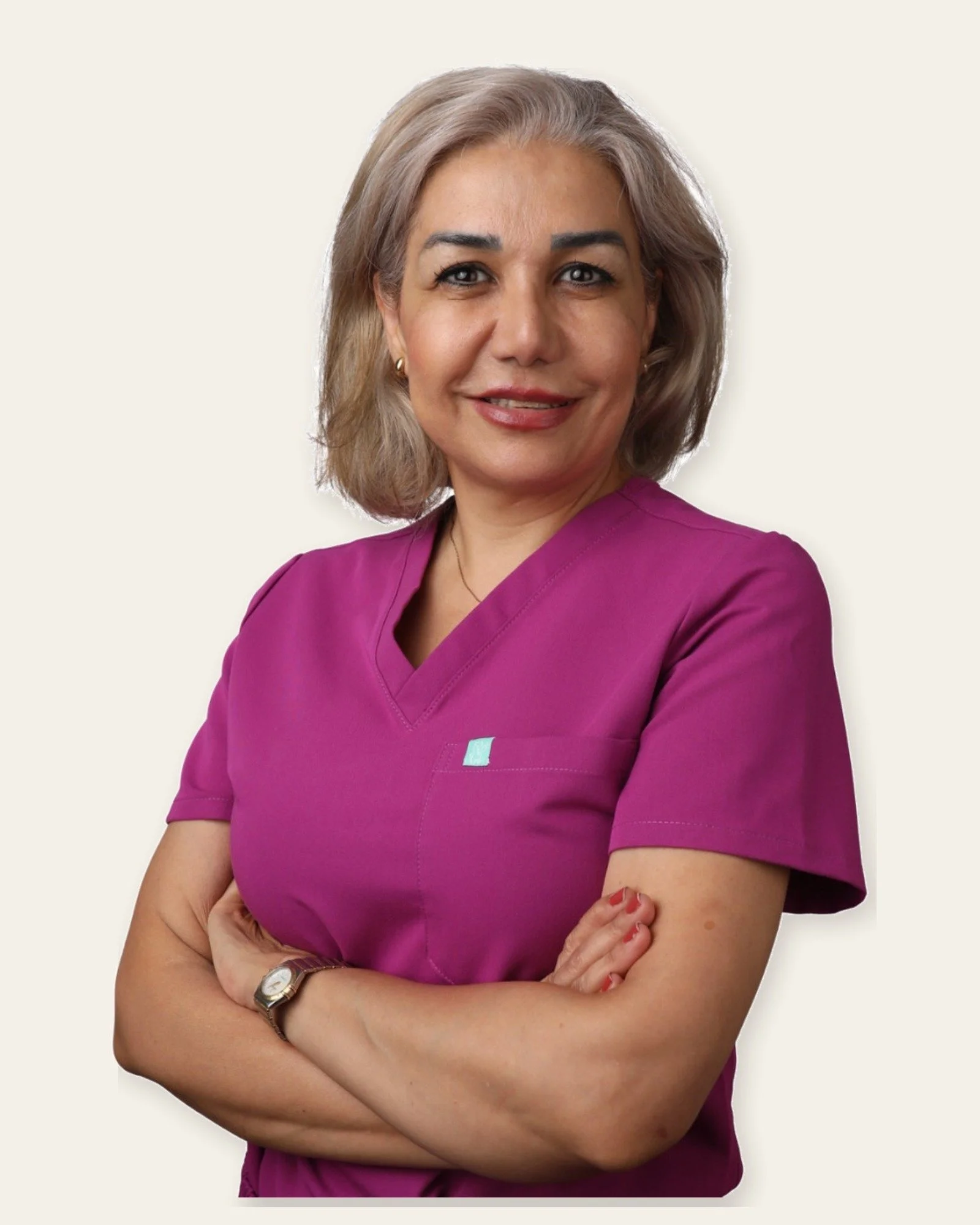 Portrait of Dr. Saina Shirazi at Fort Dental Clinic.