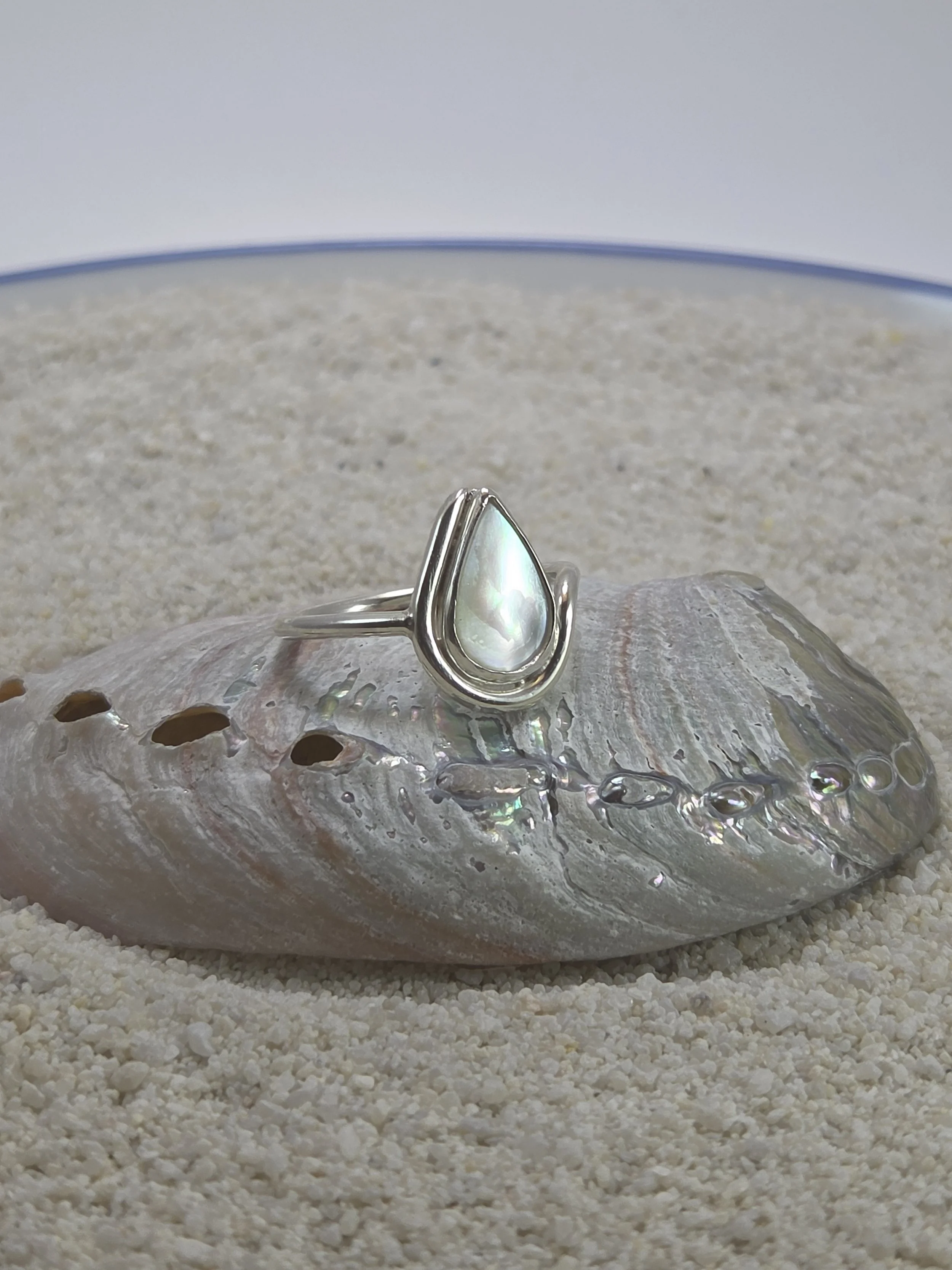Luminescent Mother of Pearl Ring