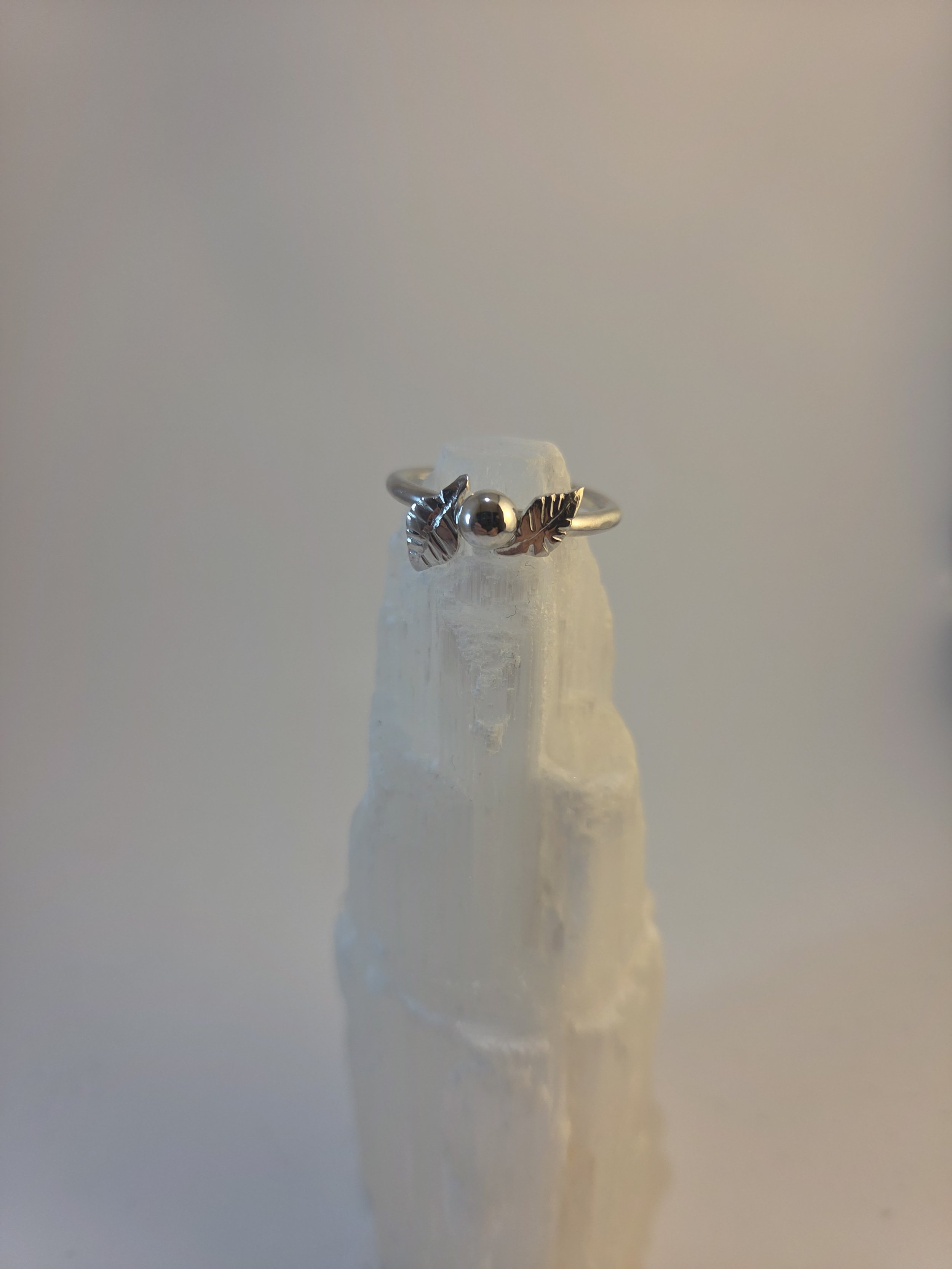 Silver Leaves Ring