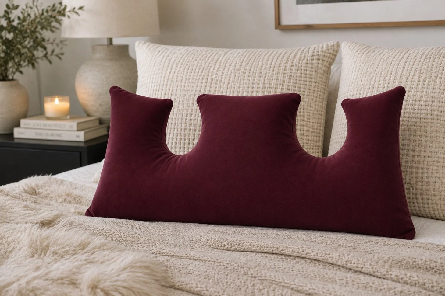 Melyne Double Mastectomy Recovery Pillow- 100% Cotton