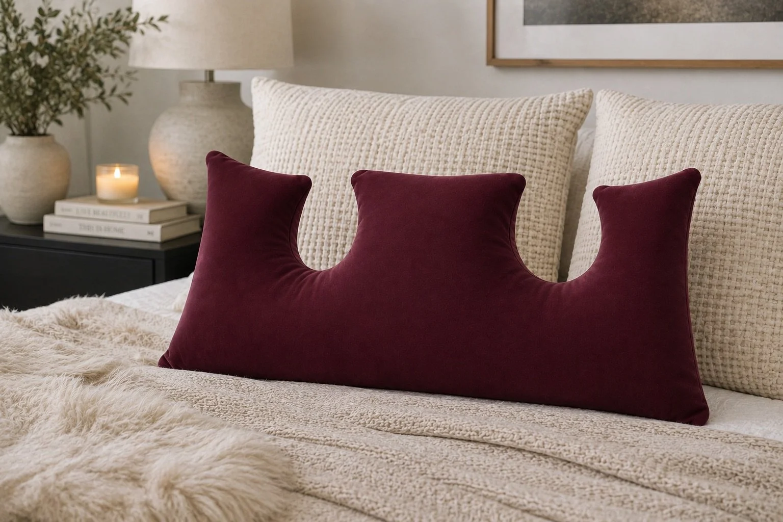 Melyne Double Mastectomy Recovery Pillow- 100% Cotton