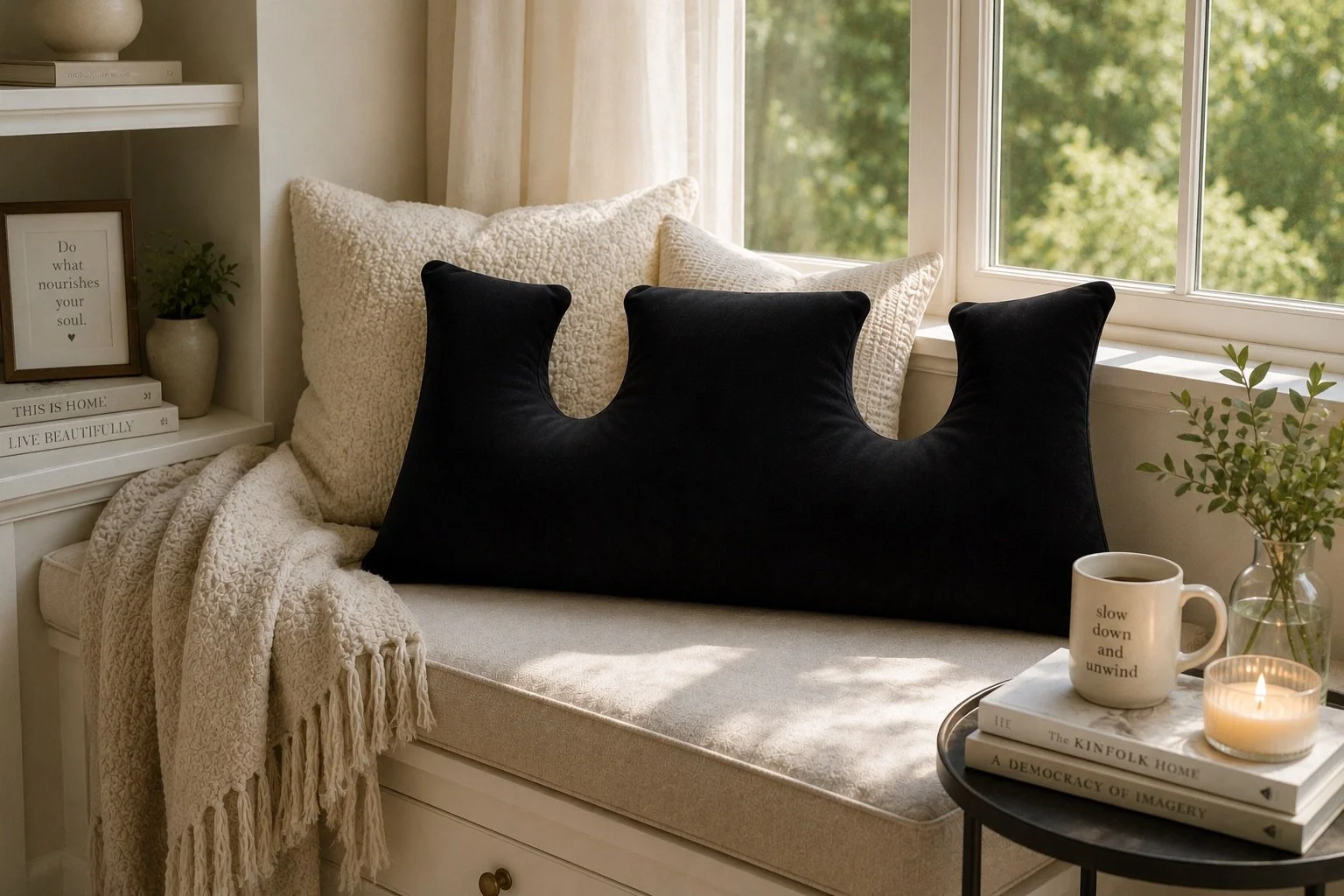 Melyne Double Mastectomy Recovery Pillow- 100% Cotton