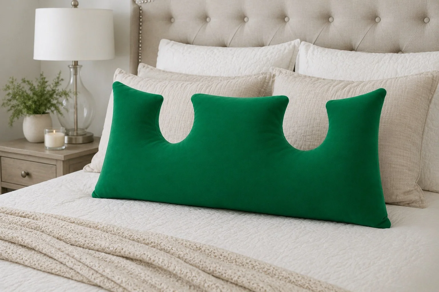 Melyne Double Mastectomy Pillow- Cotton Polyester Blend