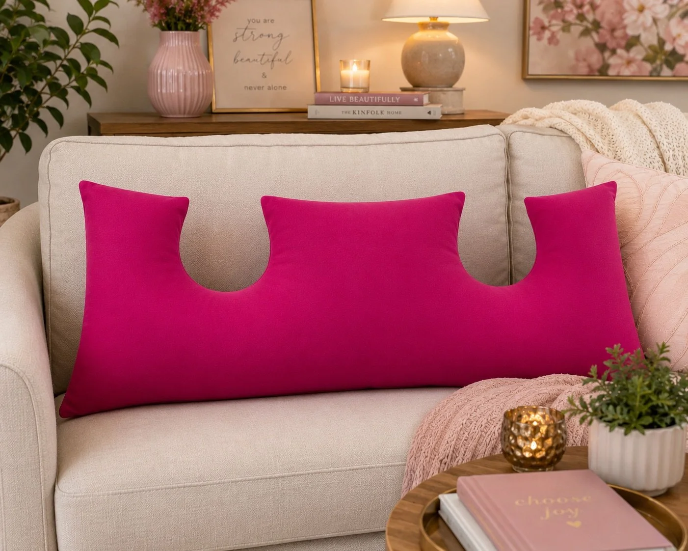 Melyne Double Mastectomy Pillow - Cotton Flannel