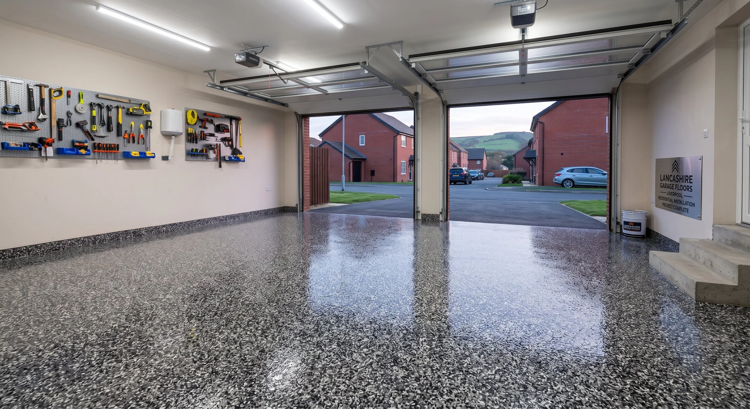 Full Epoxy Flake Flooring Installation (Per m²)