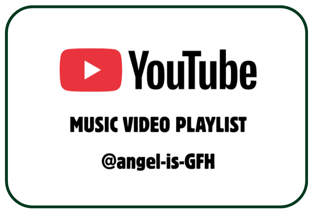 YouTube music video playlist logo with the username @angel-is-GFH