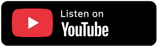YouTube logo with play button and text 'Listen on YouTube'.