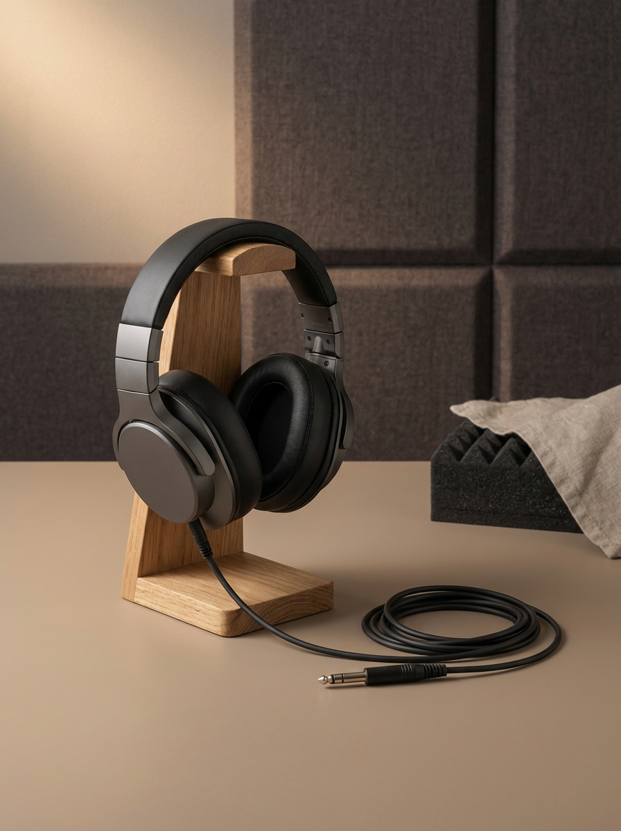 Wooden Headphone Stand