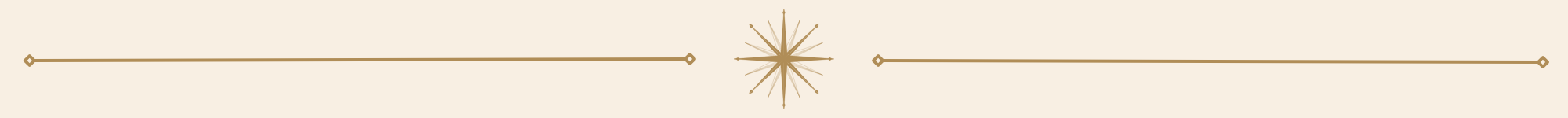 Decorative horizontal lines with a starburst ornament in the center.