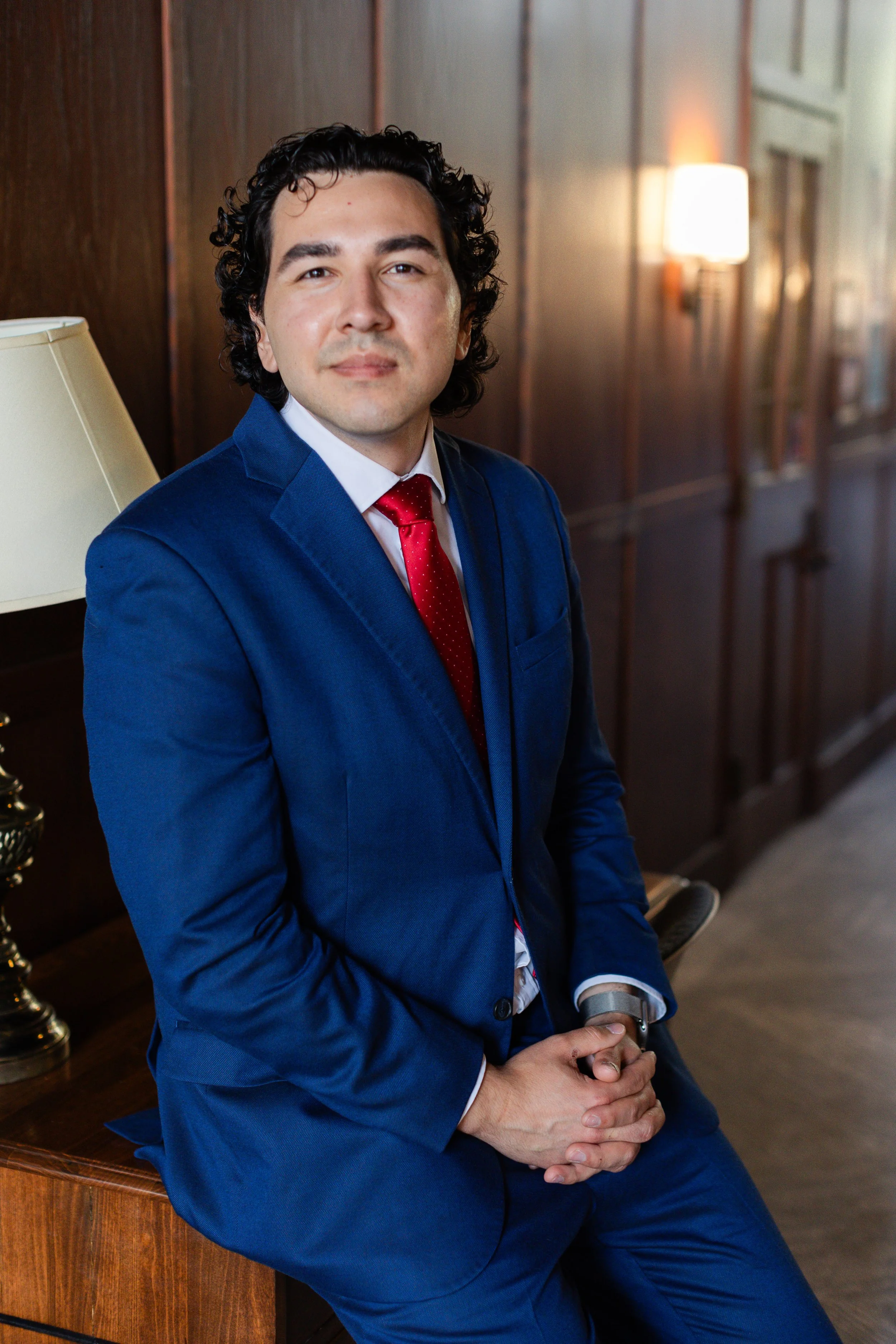 Image of attorney Nathan Crispo sitting down, who represents individuals in criminal defense, misdemeanor, felony, DUI, DWI, theft, shoplifting, forgery, prostitution, expungement, record sealing, and gun rights restoration cases.