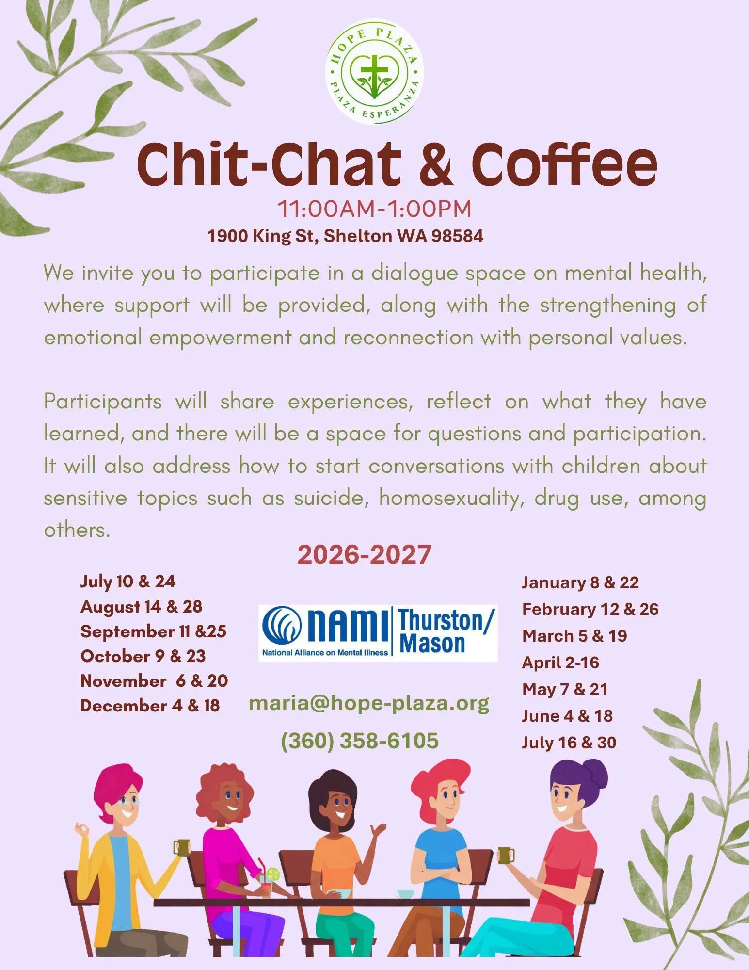 Chit-Chat & Coffee | Twice Monthly