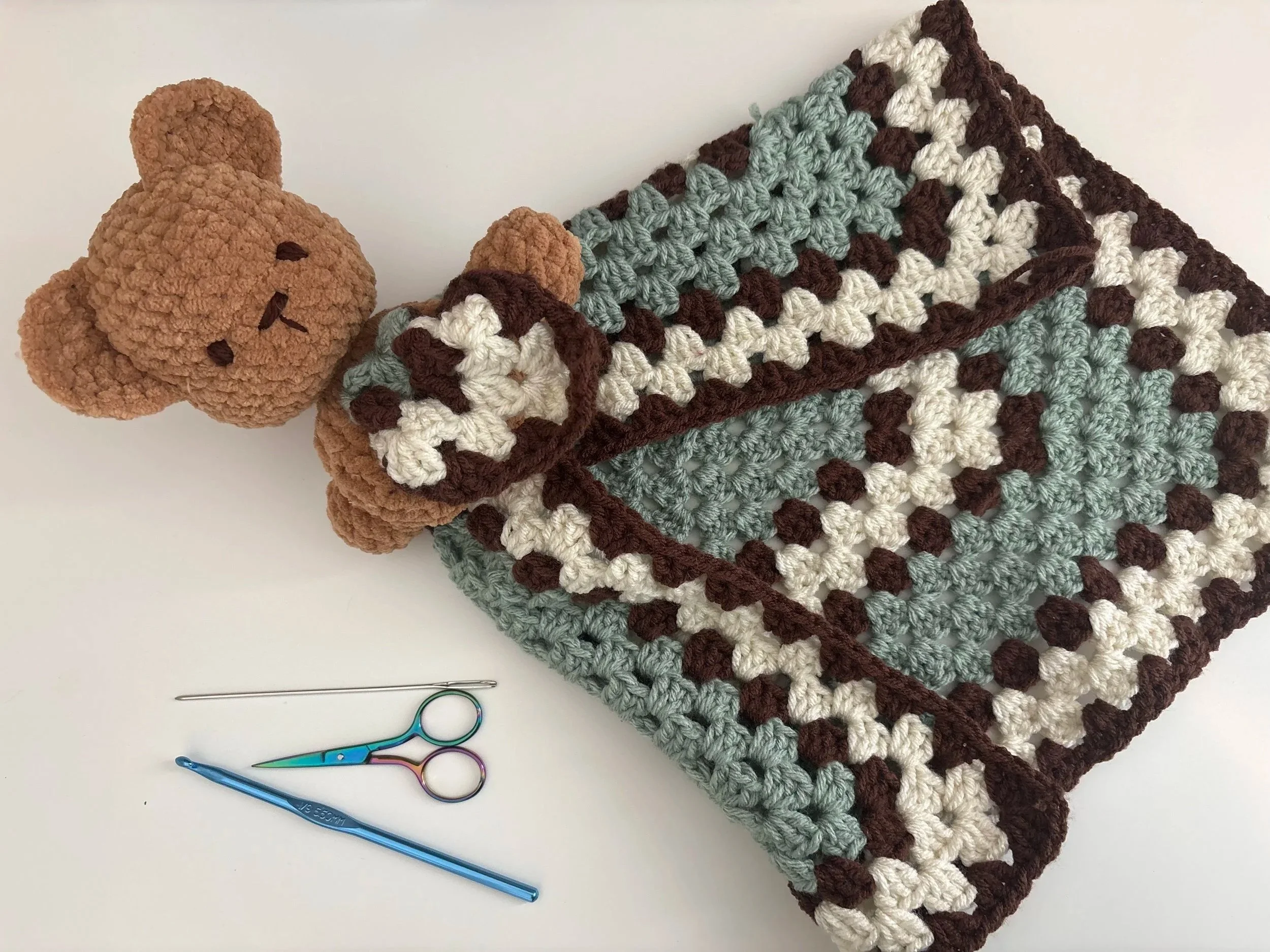 Teddy Bear Lovey - Free Crochet Pattern