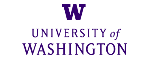 University of Washington logo with a large 'W' and the words 'University of Washington' underneath.