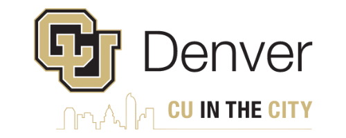 Colorado Buffaloes logo with city skyline and a football.