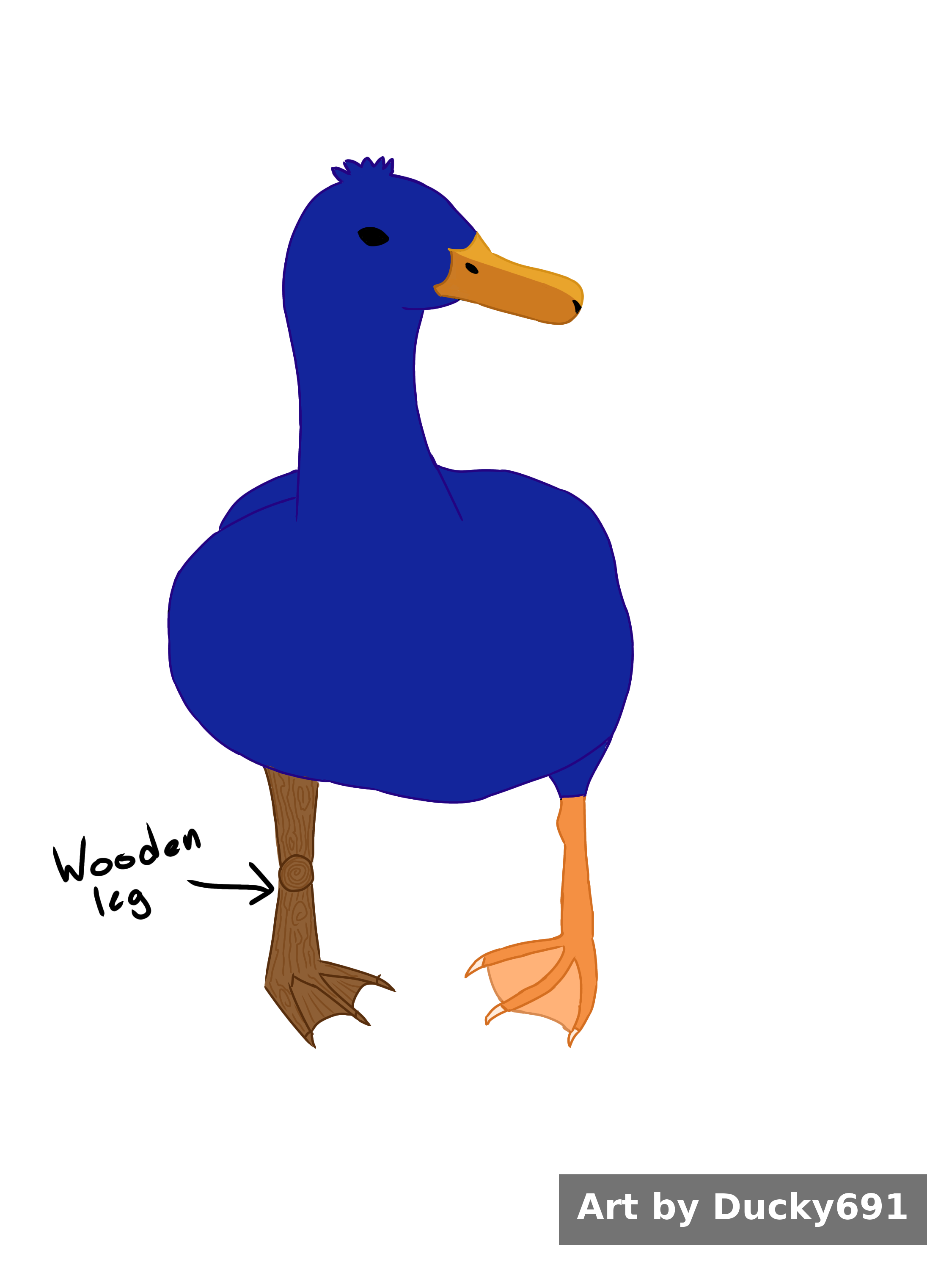 It's a blueberry duck. It works. The realistic art style drew me in like usual. (I guess the difference between furry and real is the eyes!)