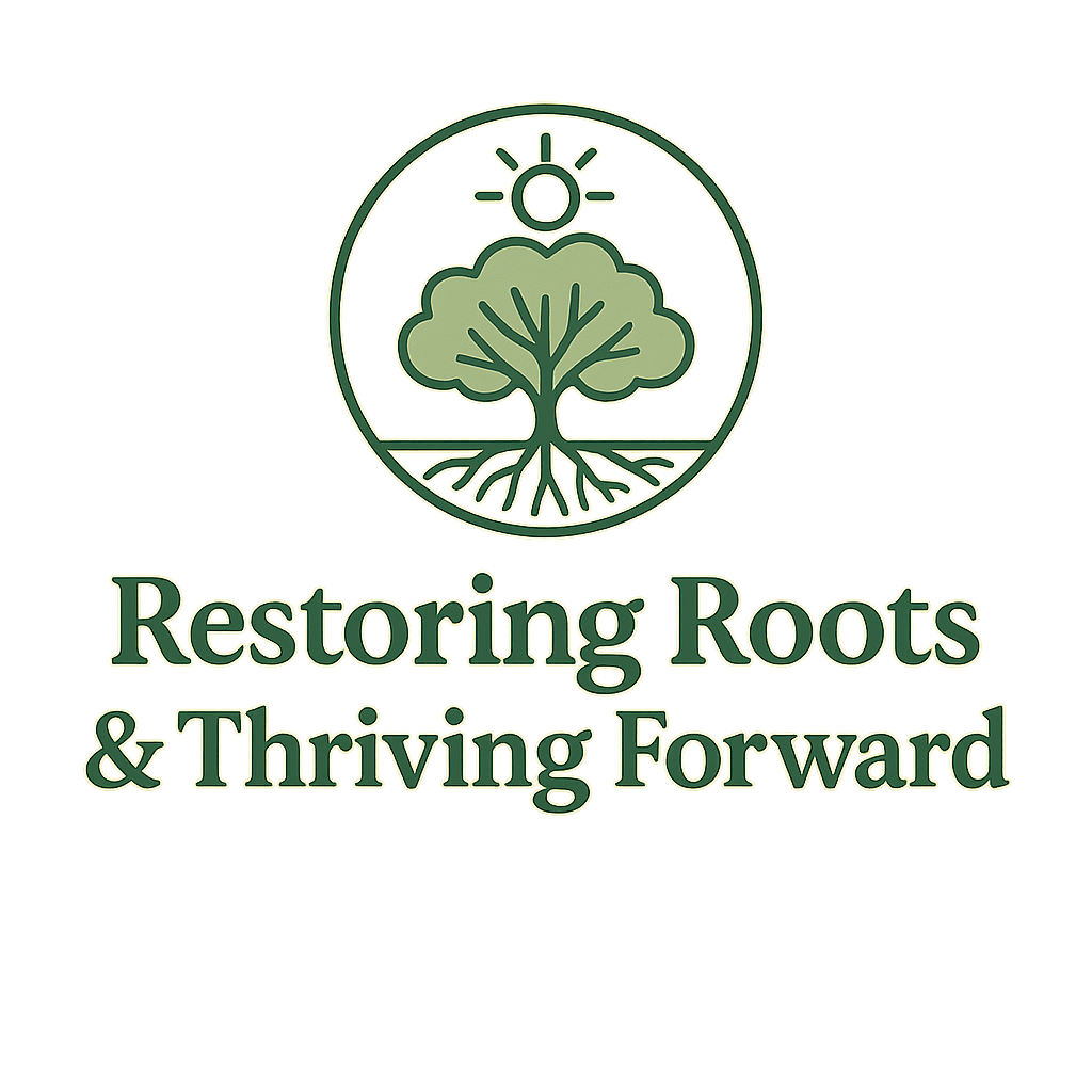 Restoring Roots & Thriving Forward,rural shop, selling thrifted, hand crafted, digital downloads and print on demand items , inspired by lifes trauma and crisis events, nature photography and rebuilding stability one care package one item at a time.