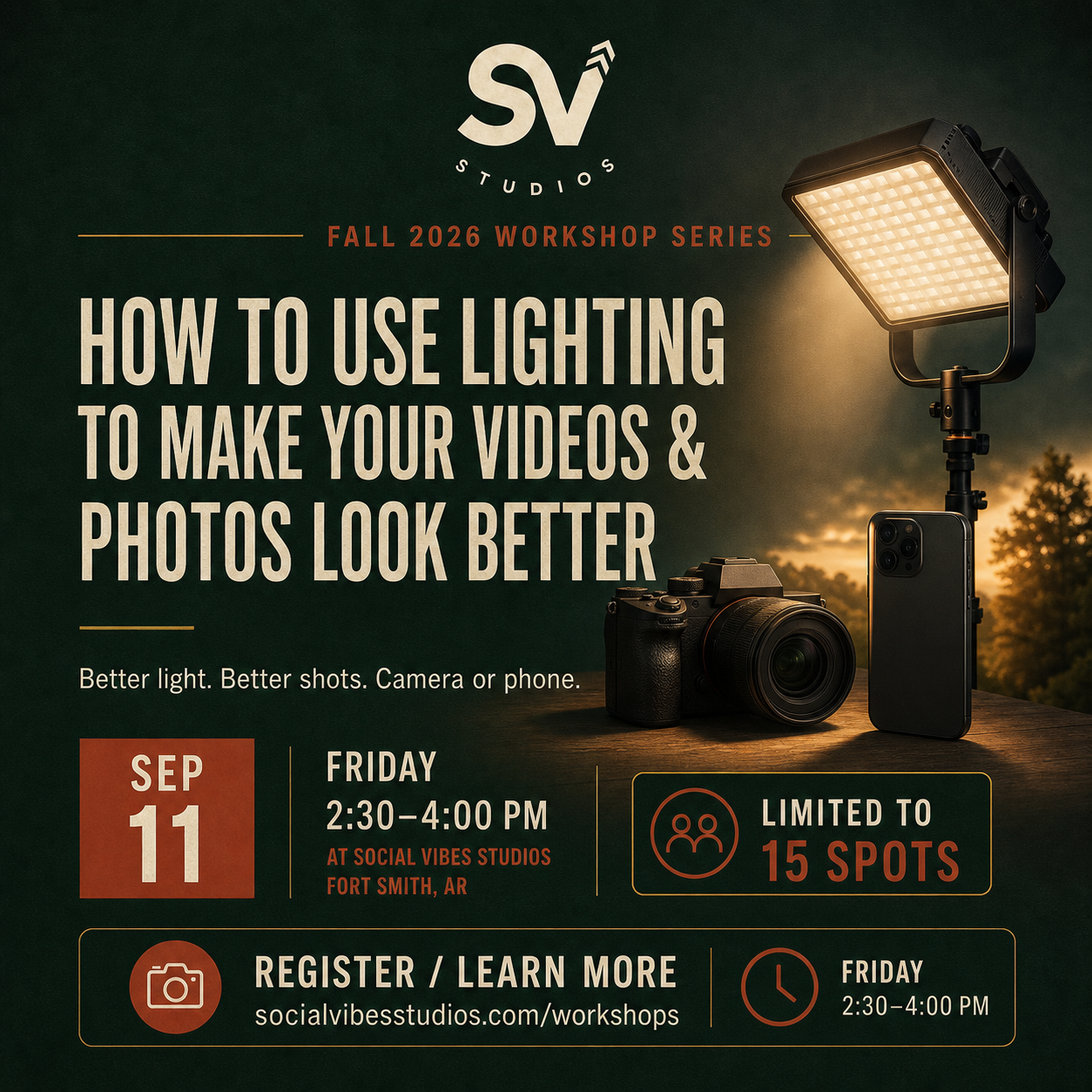 How to Use Lighting to Make Your Videos and Photos Look Better