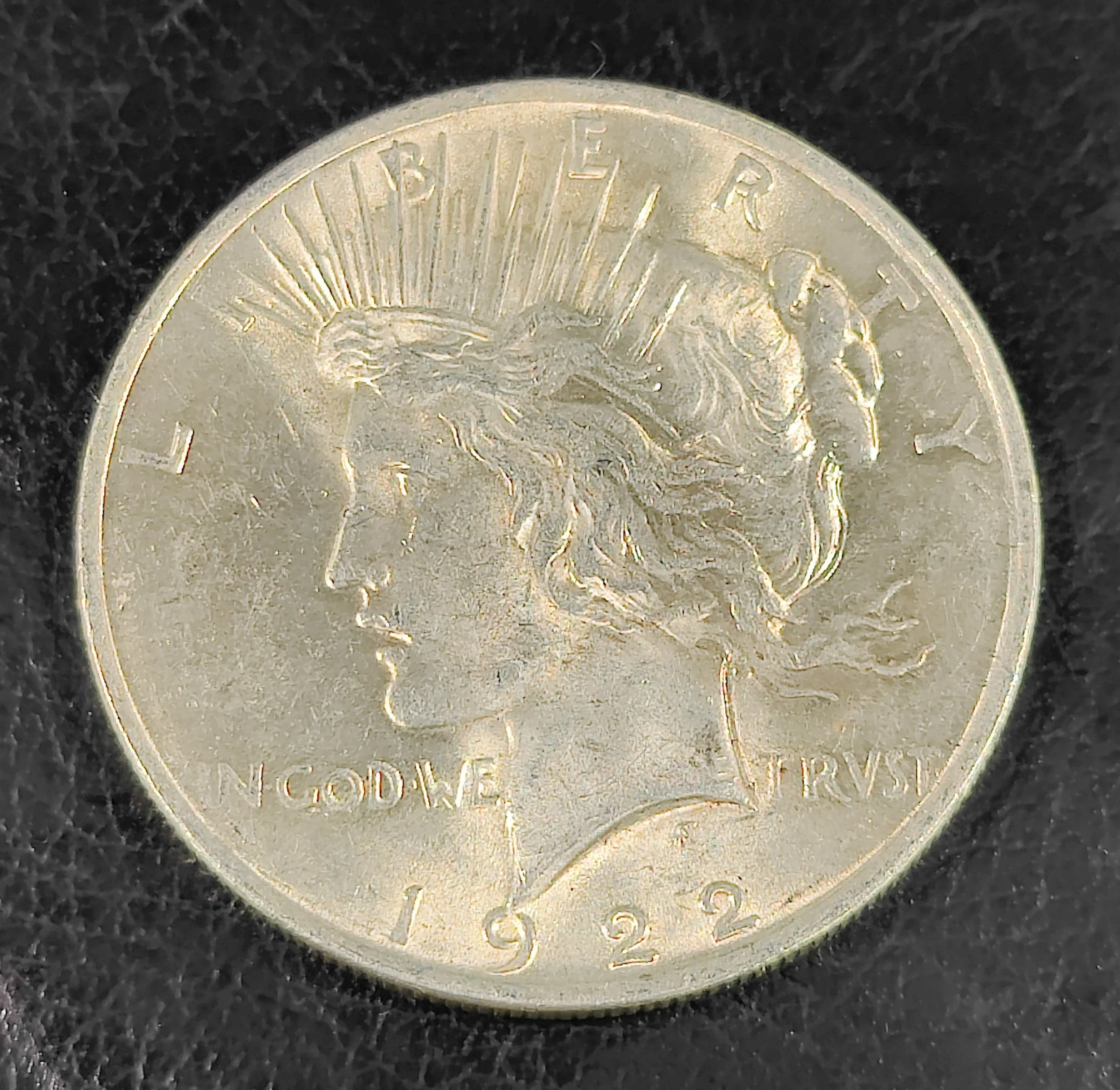 1922 P Peace Dollar Almost Uncirculated