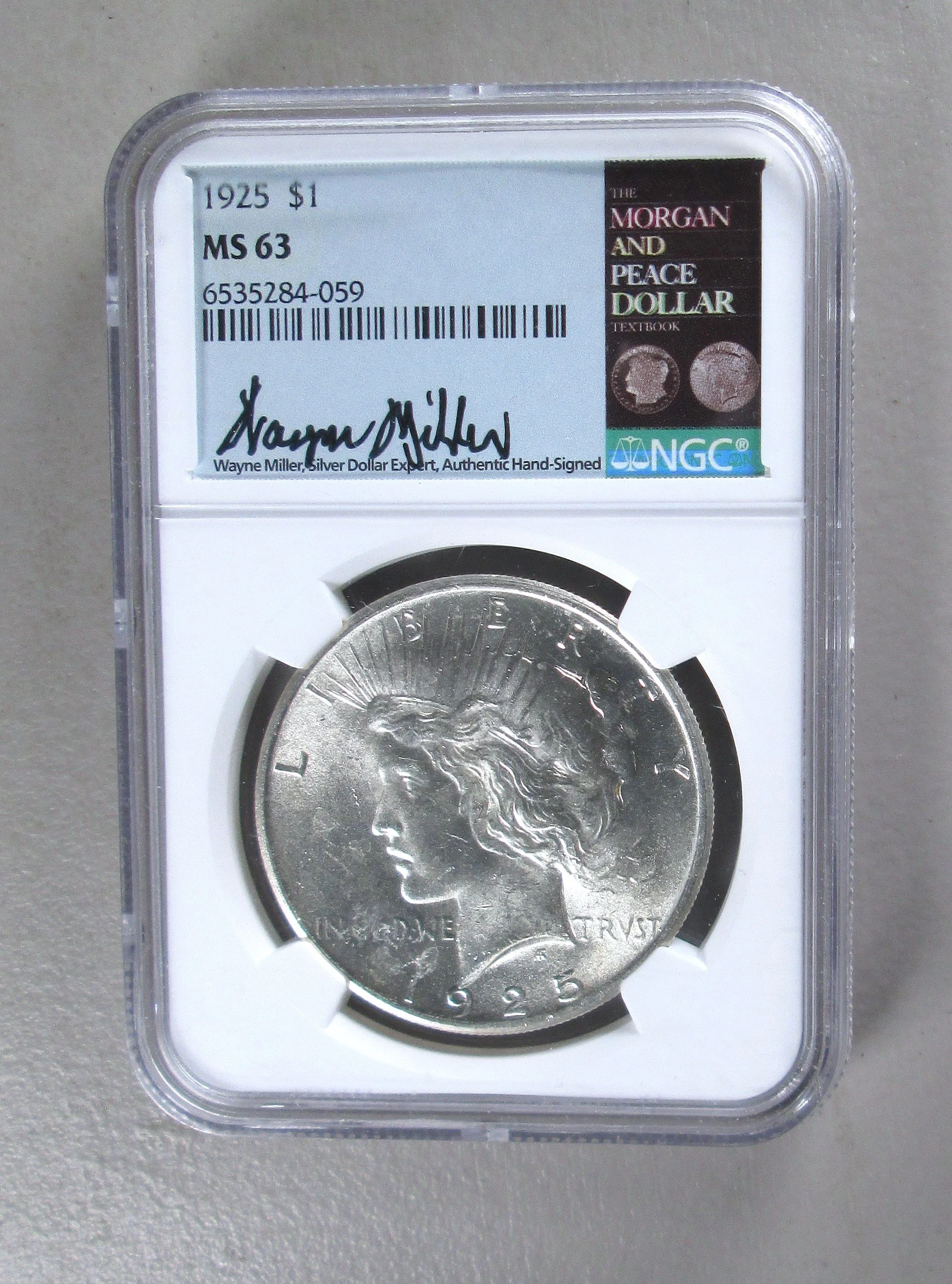 1925 P Peace Dollar MS63