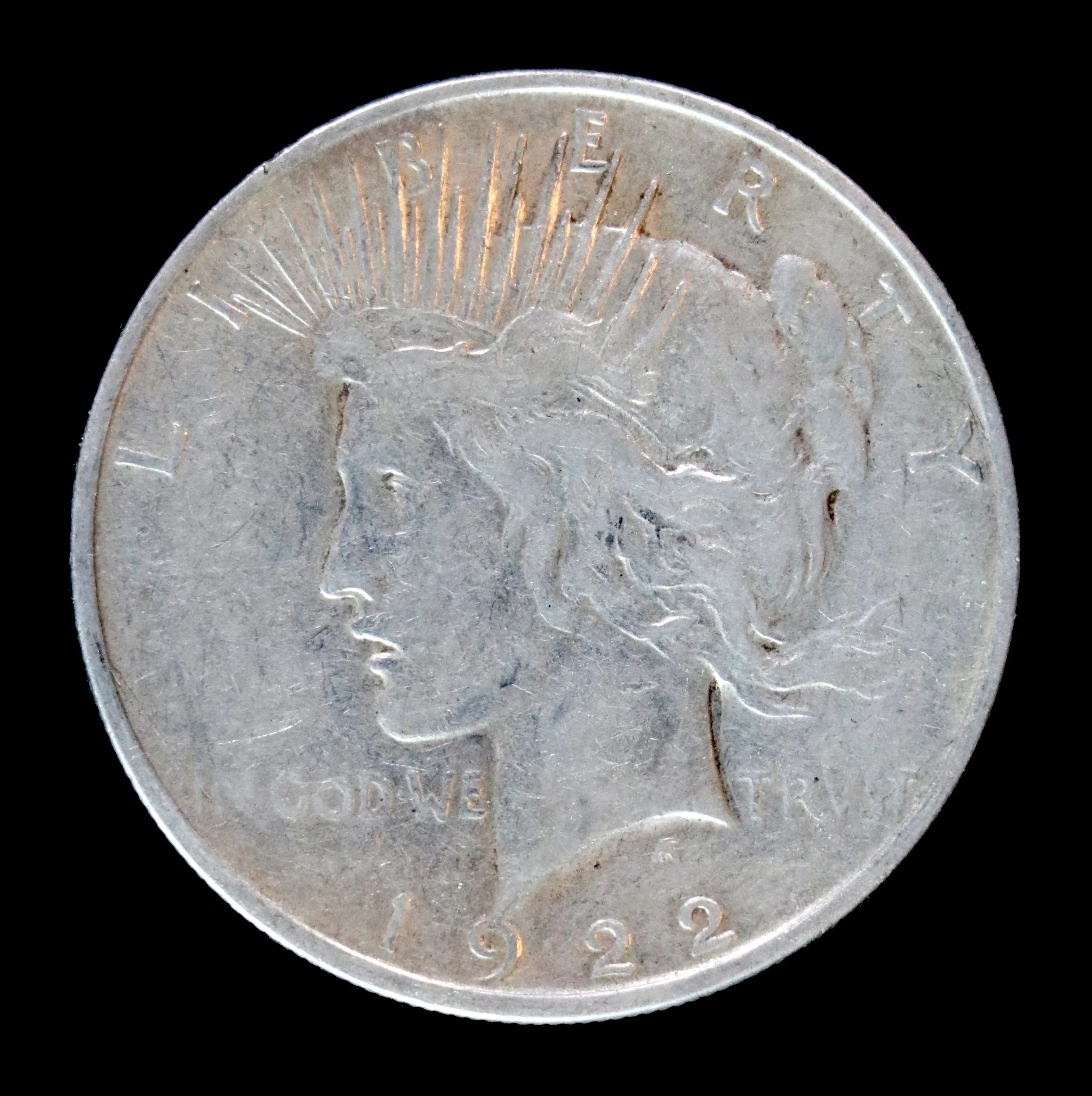1922 D Peace Dollar Fine Condition