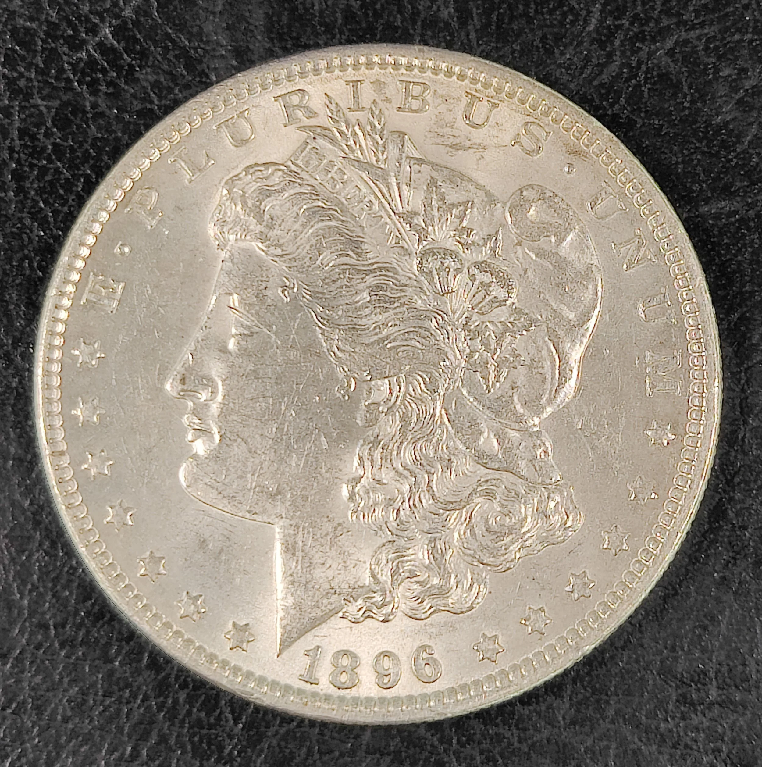 1896 P Morgan Dollar Almost Uncirculated