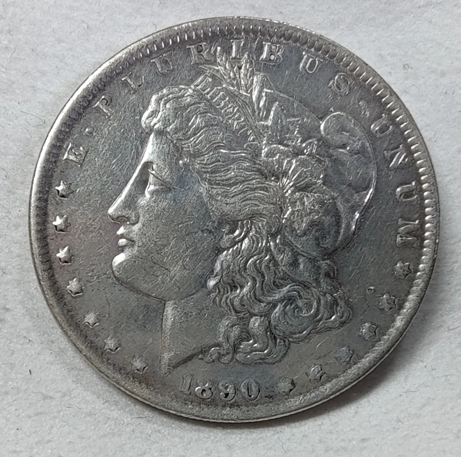 1890 P Morgan Dollar Almost Uncirculated
