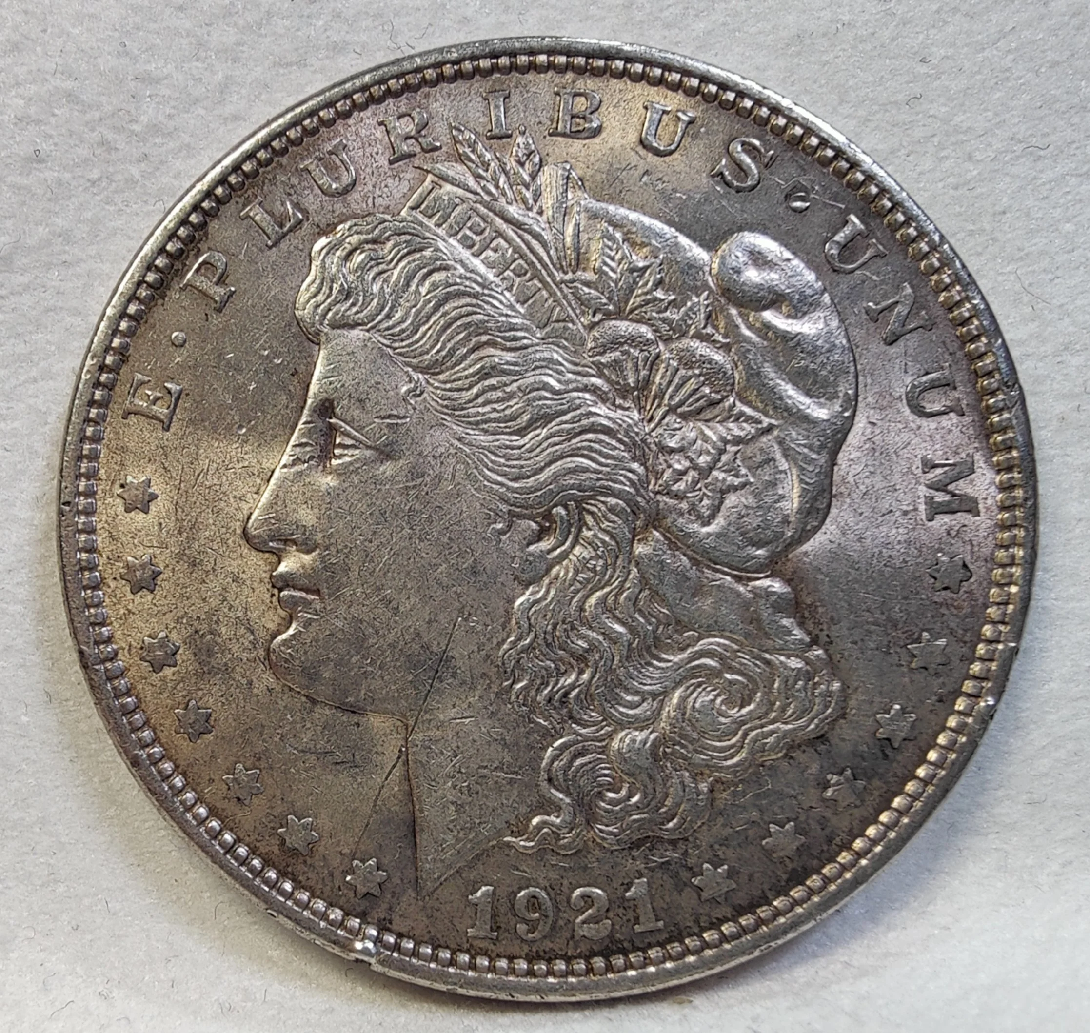 1921 Morgan Dollar Almost Uncirculated