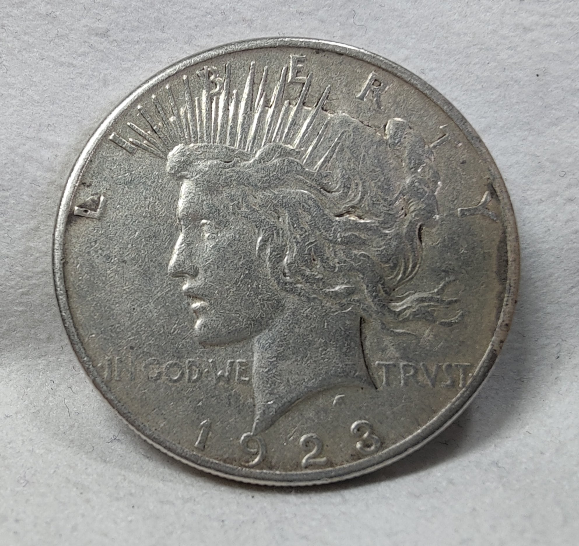 1923 S Peace Dollar Very Fine