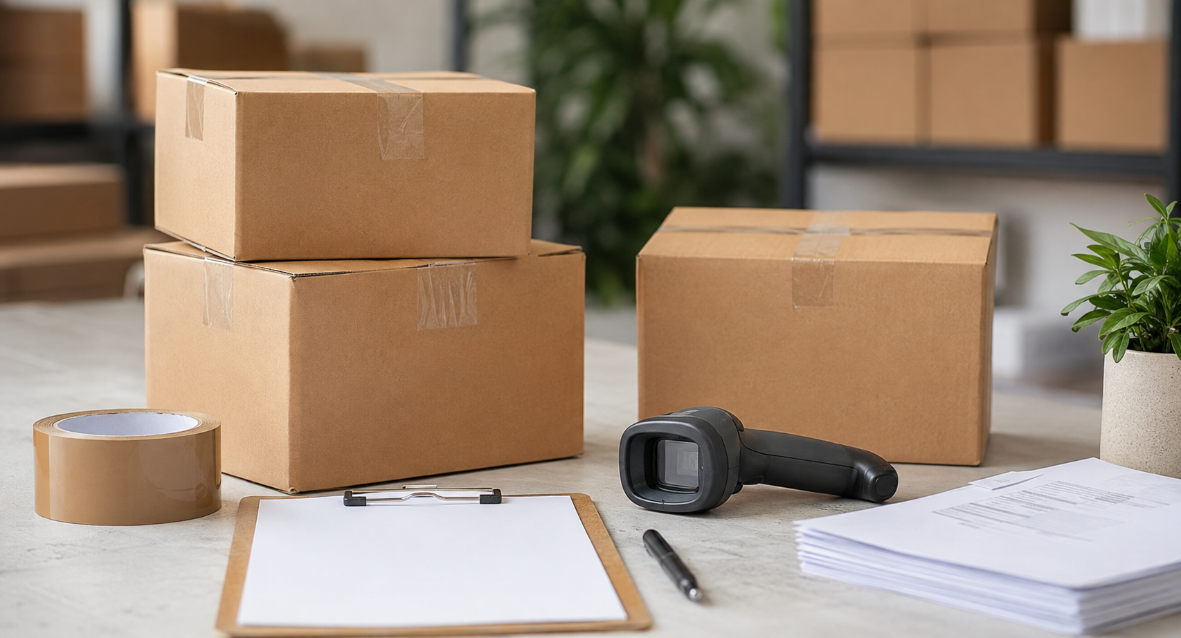 Unbranded cartons and order preparation materials