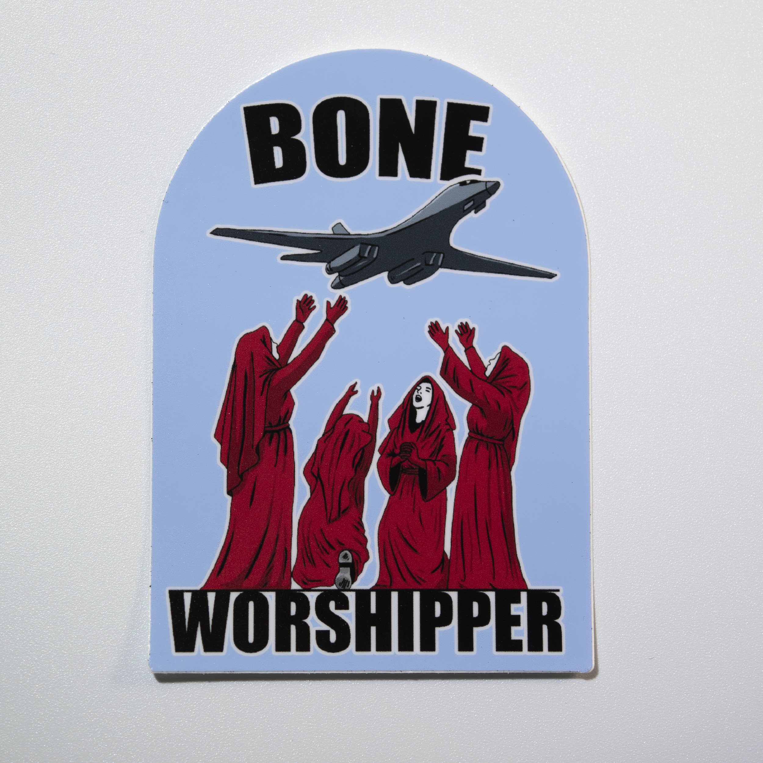 Bone Worshipper B-1 Sticker