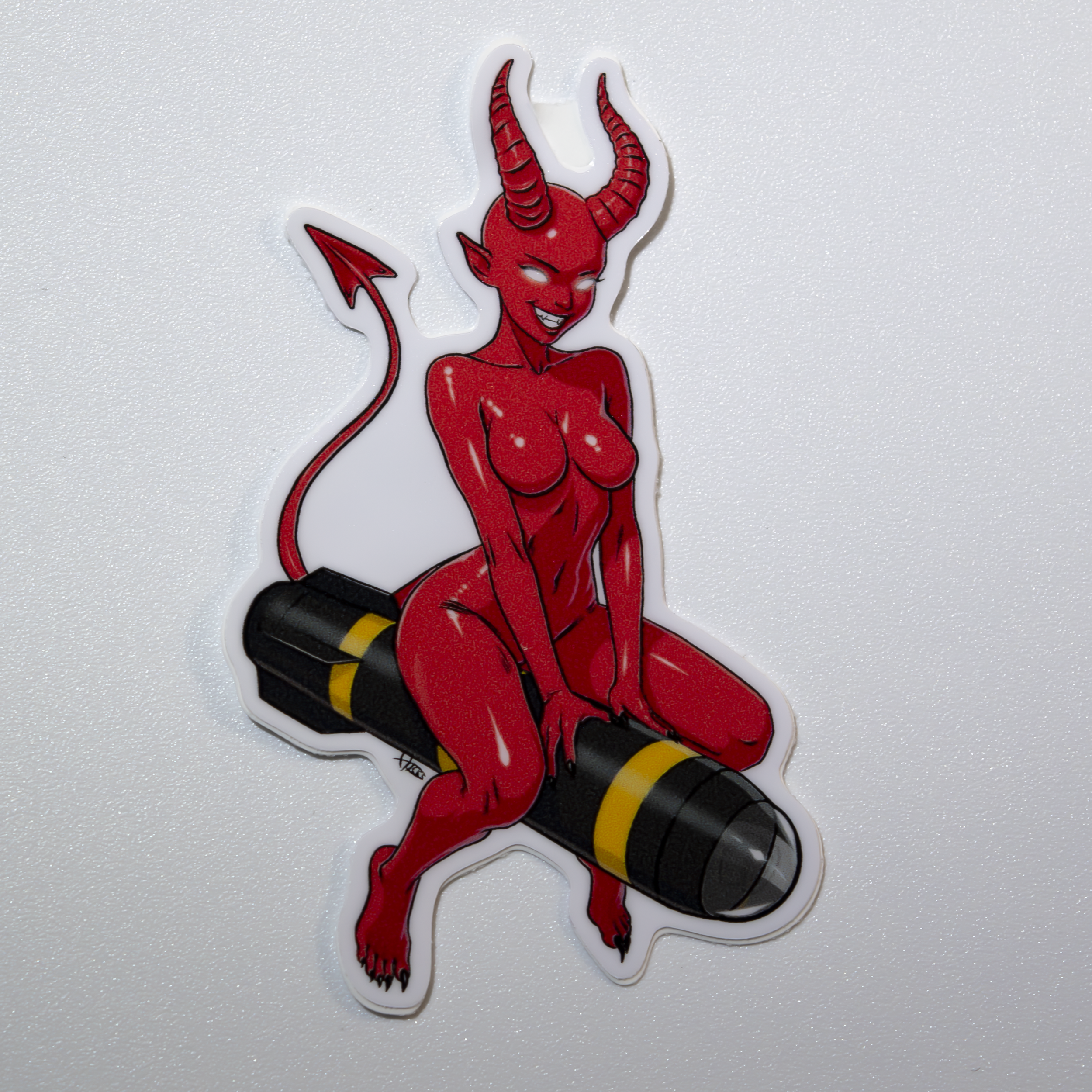Hellfire Demon Small Sticker