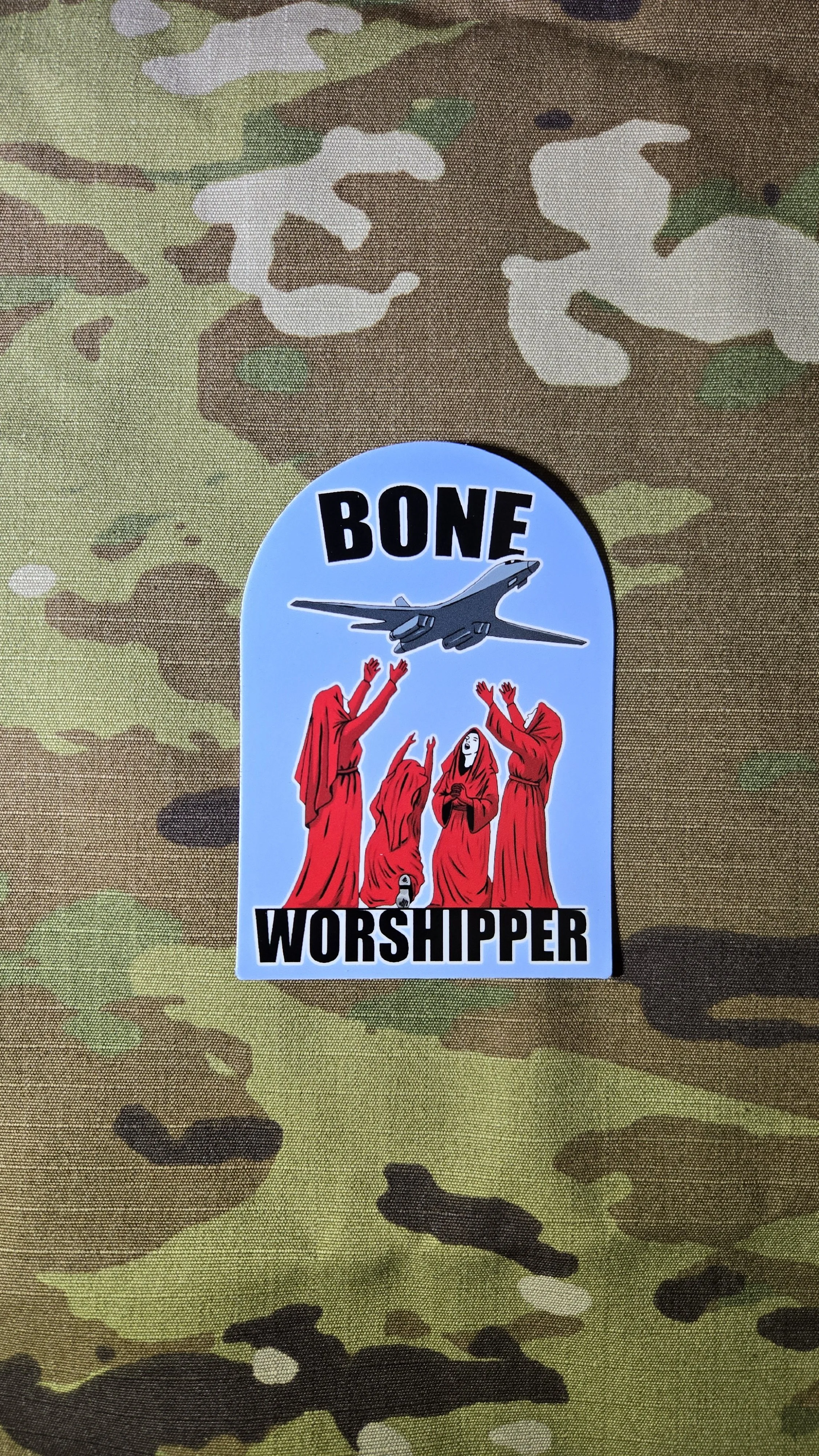 Bone Worshipper B-1 Sticker 2 pack
