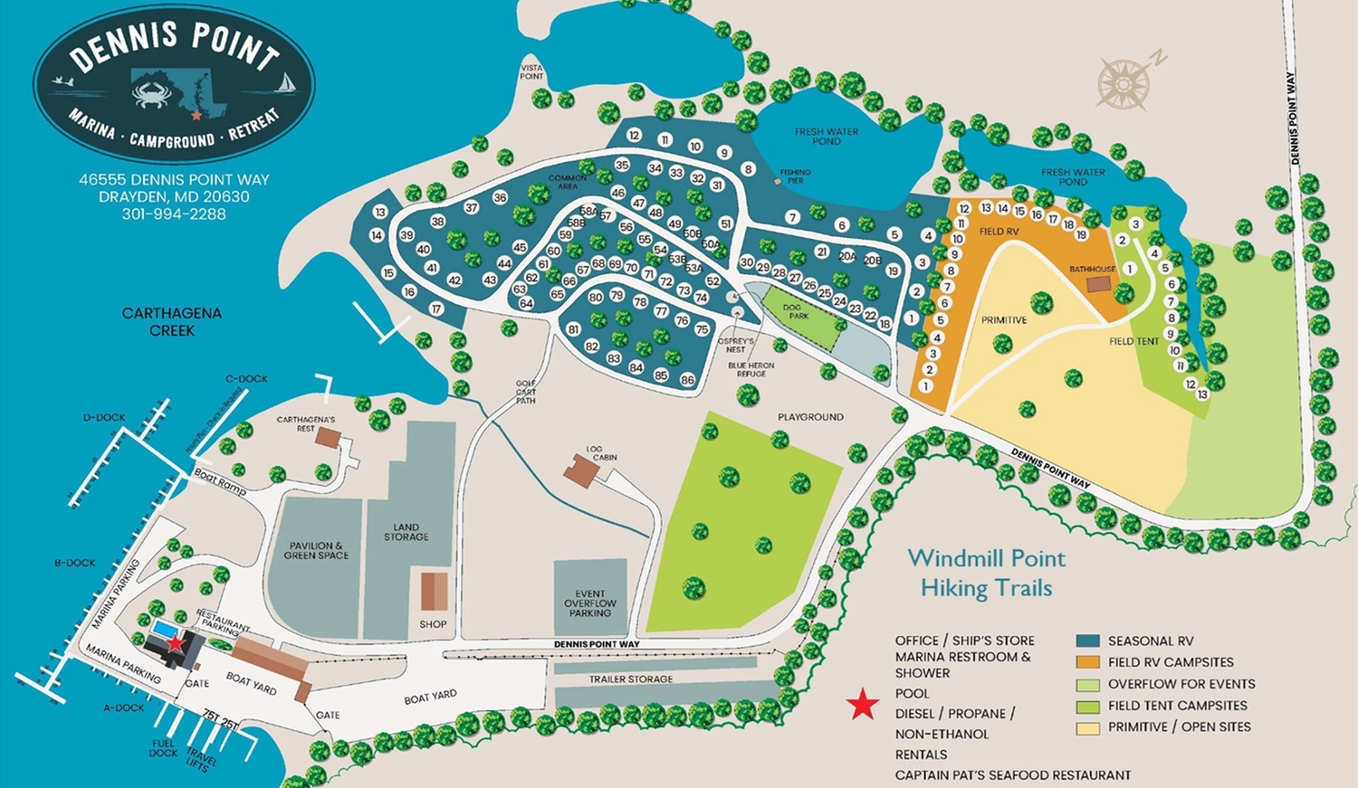 Dennis Point property map