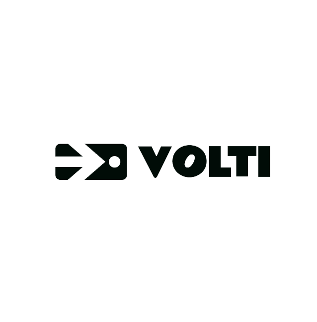 A black logo featuring a stylized electric plug with a lightning bolt, followed by the text 'VOLT' in bold, black capital letters.
