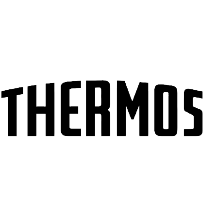 Thermos logo in black text on a white background.
