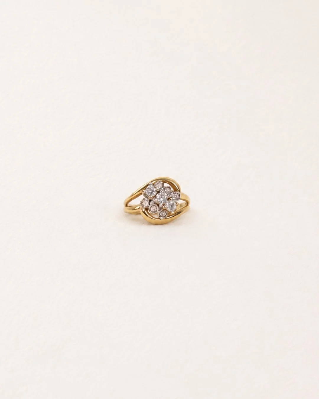 Vintage 18ct Gold Diamond Cluster Ring