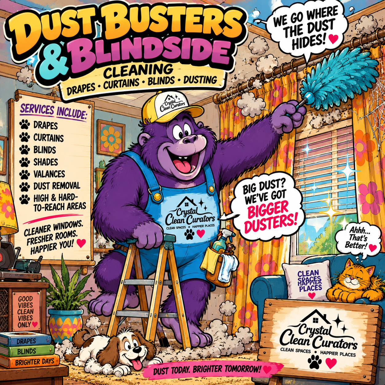 🪟 Dust Busters, Drapes & Blindside