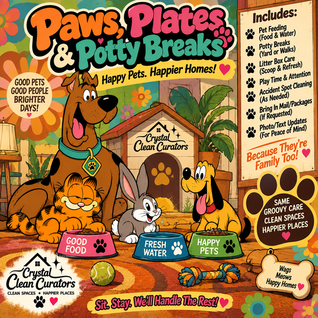 🥣 Full Paws, Plates & Potty