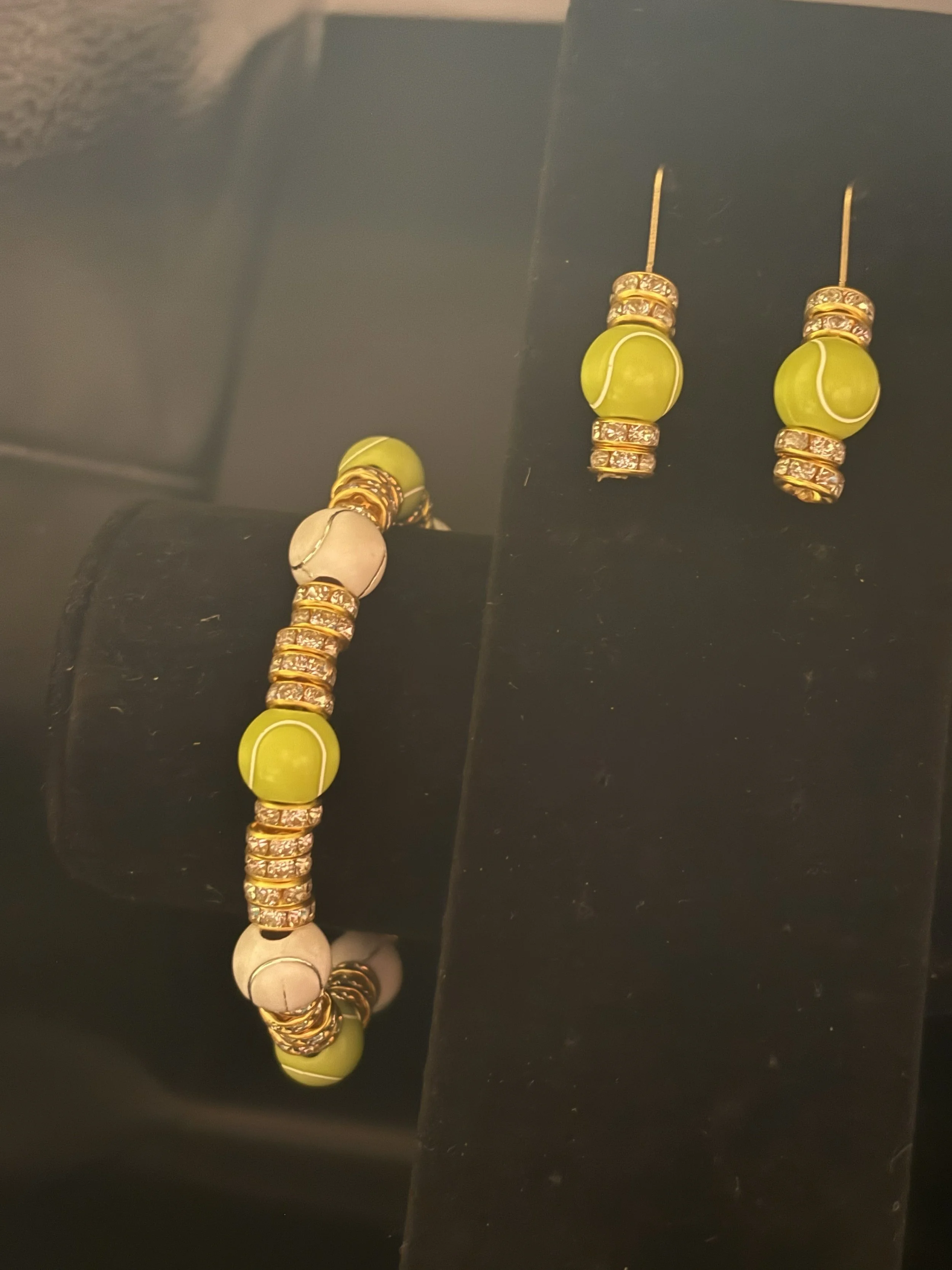 Tennis Ball Jewelry Set