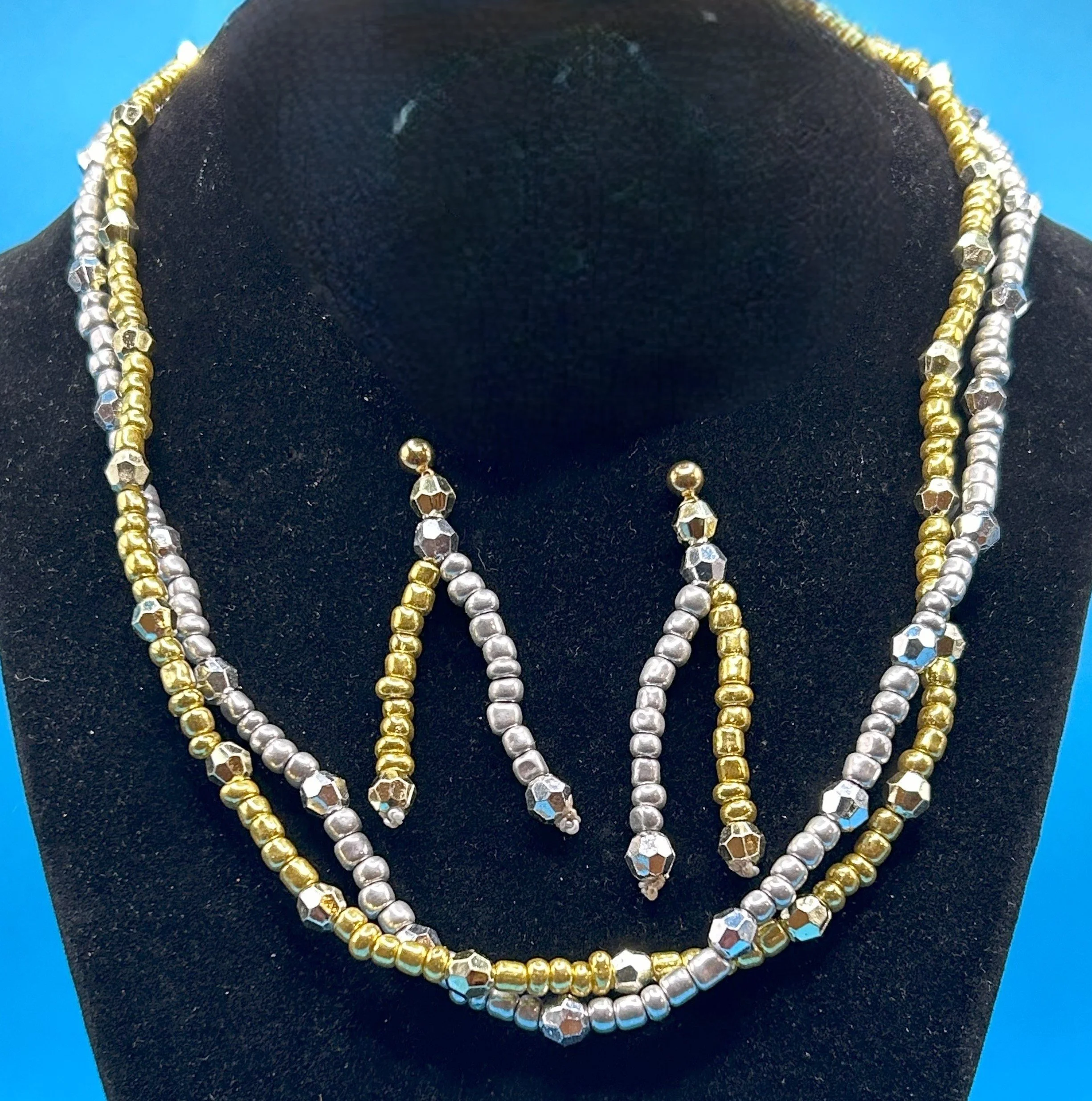 Silver & Gold Twist -2 Piece Set