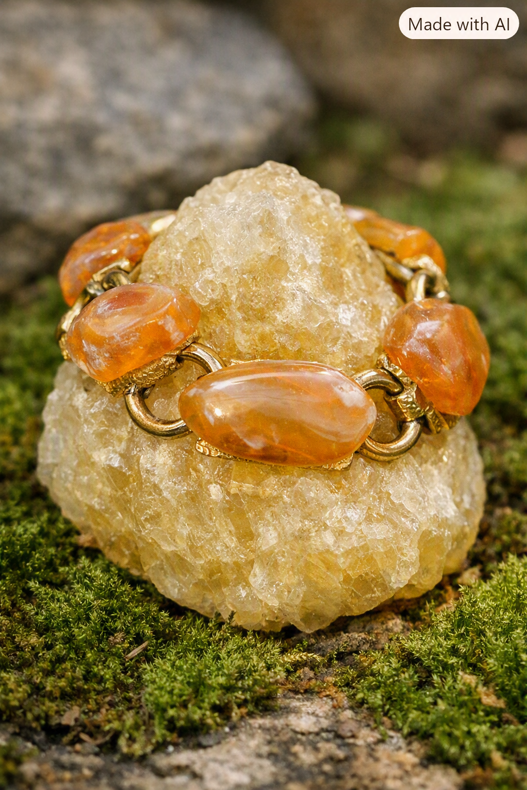 Amber Gemstone Bracelet