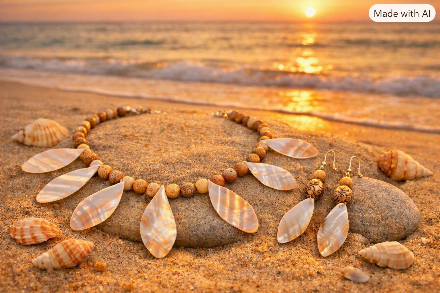 Coastal Shell and Bone - 2 Piece Set