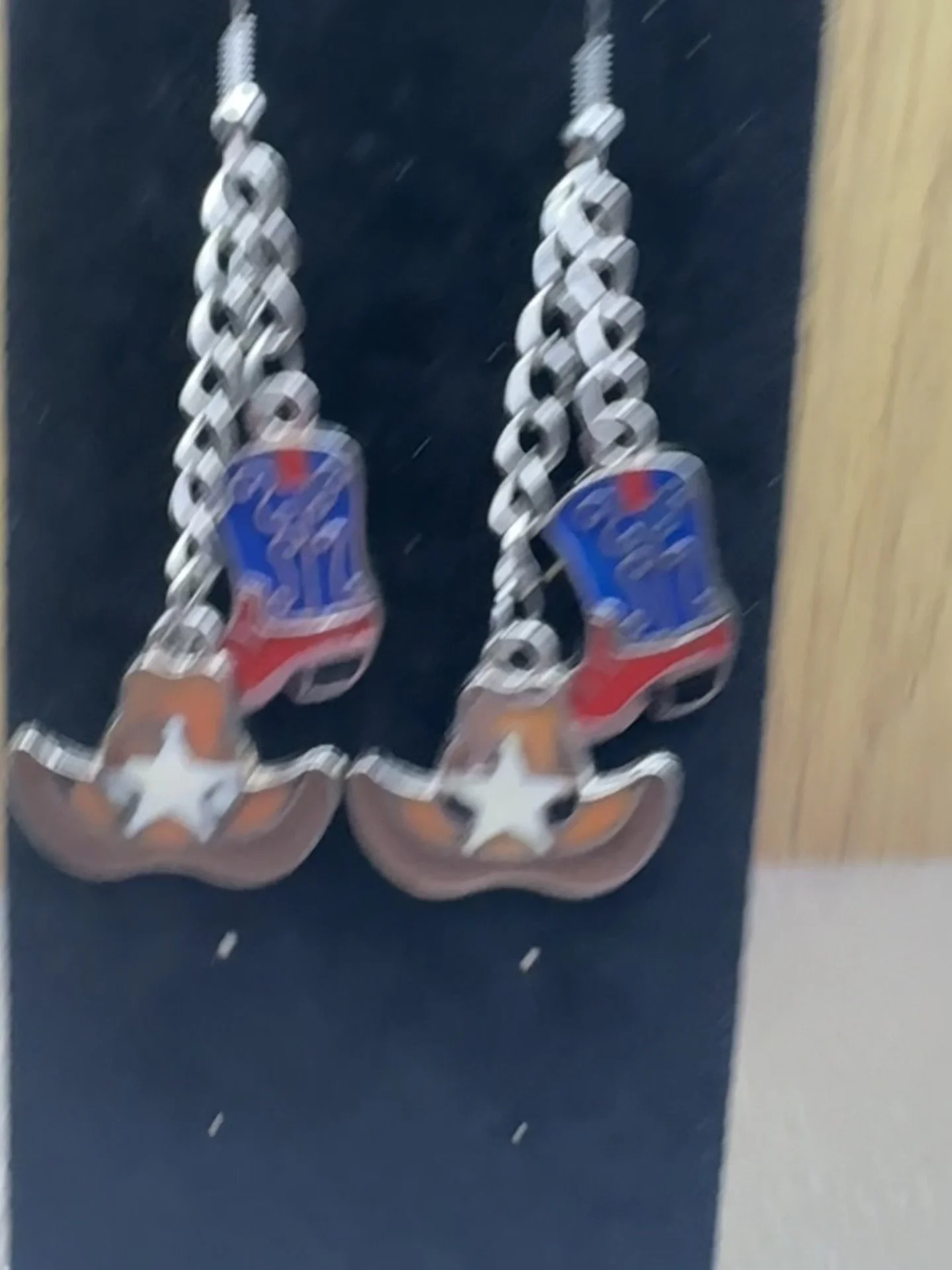 Cowboy Boot & Hat Charm Earrings
