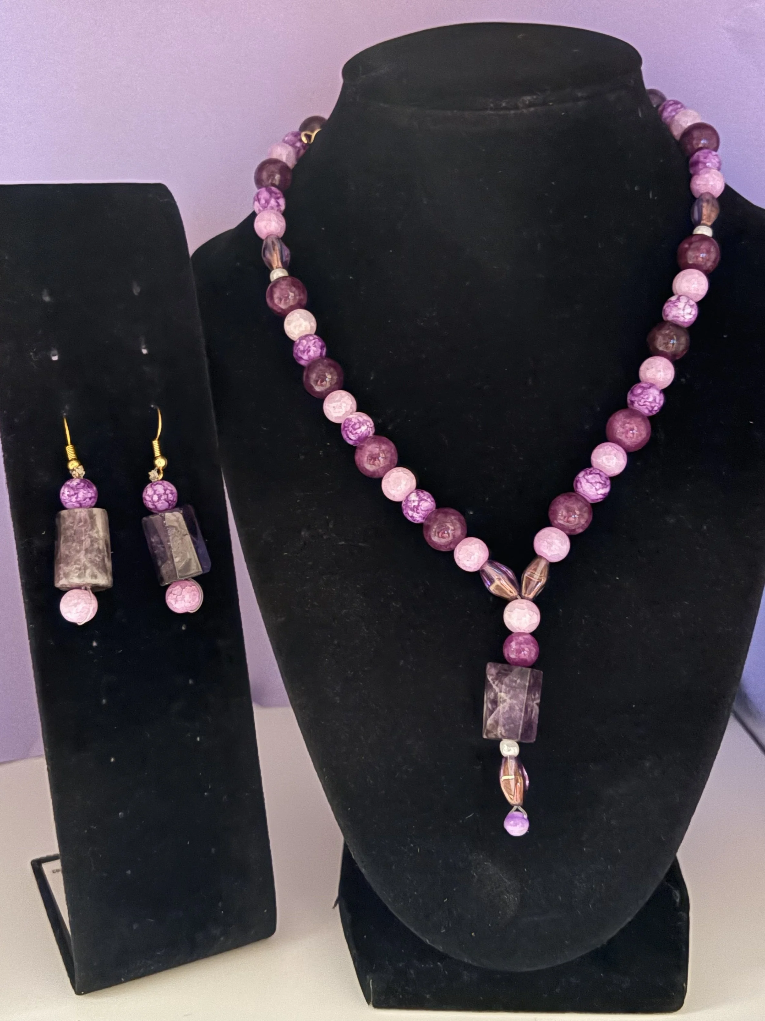 Purple Amethyst - 2 Piece Set