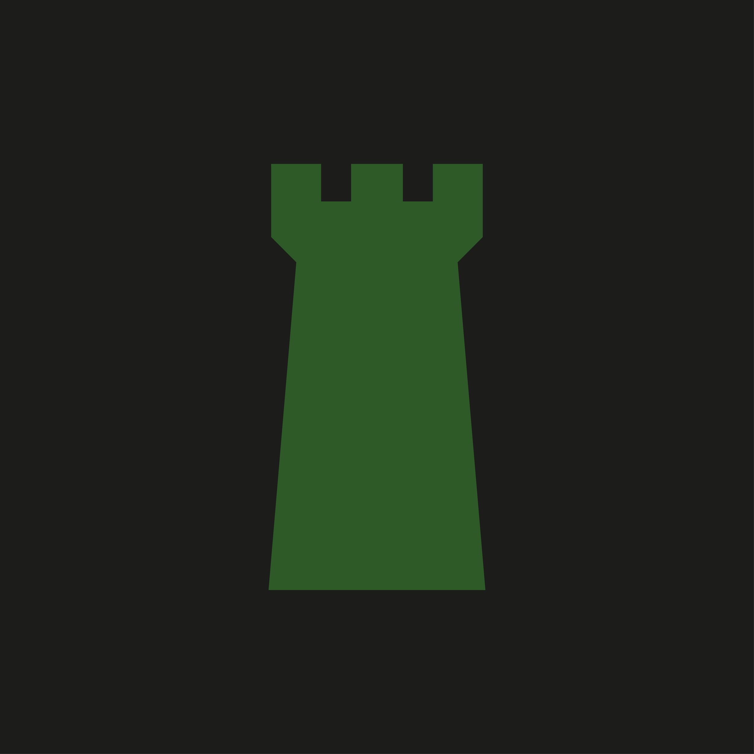 A stylized graphic representation of a clenched fist in green color on a dark background.