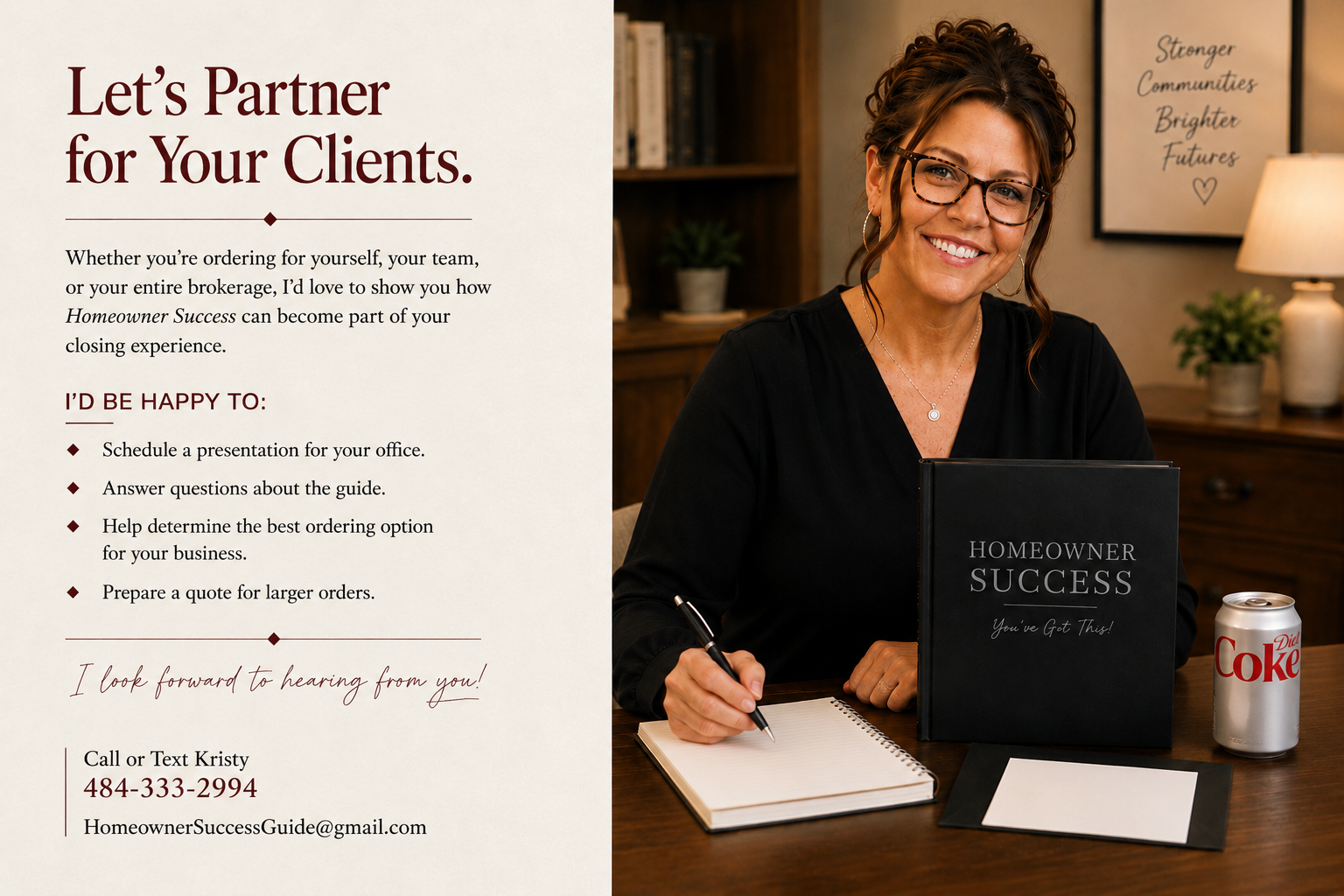 Kristy Killian, creator of Homeowner Success, helping real estate professionals provide lasting value beyond closing day.