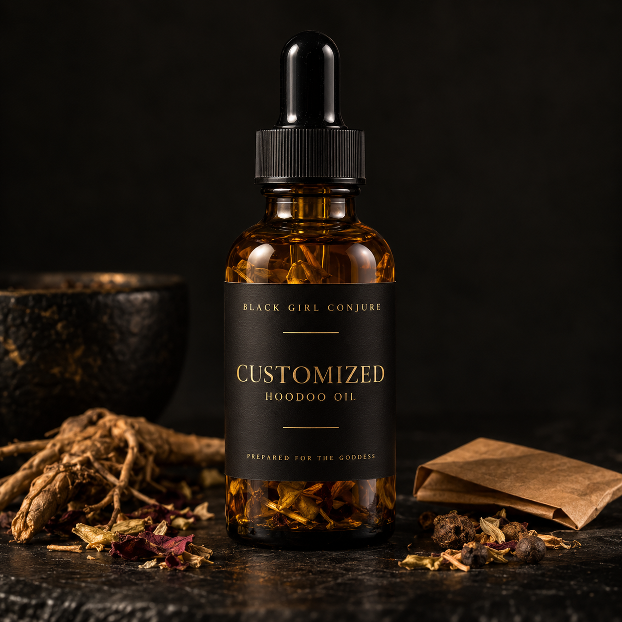 CUSTOMIZED HOODOO OIL FOR THE GODDESS