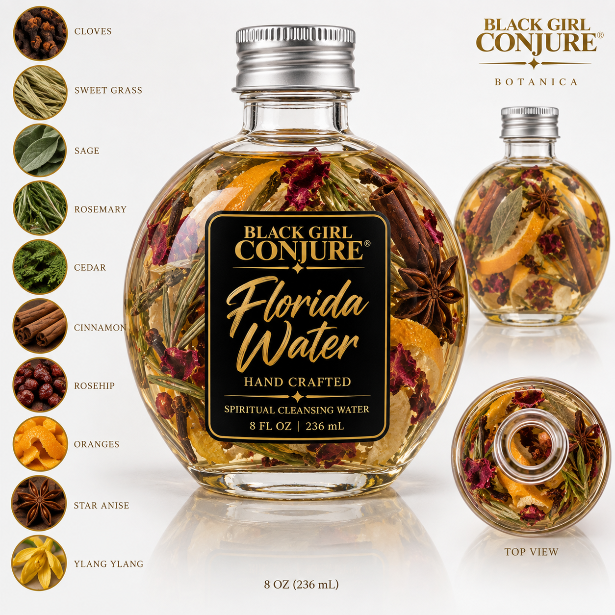 Black Girl Conjure® Handcrafted Florida Water — 8 oz