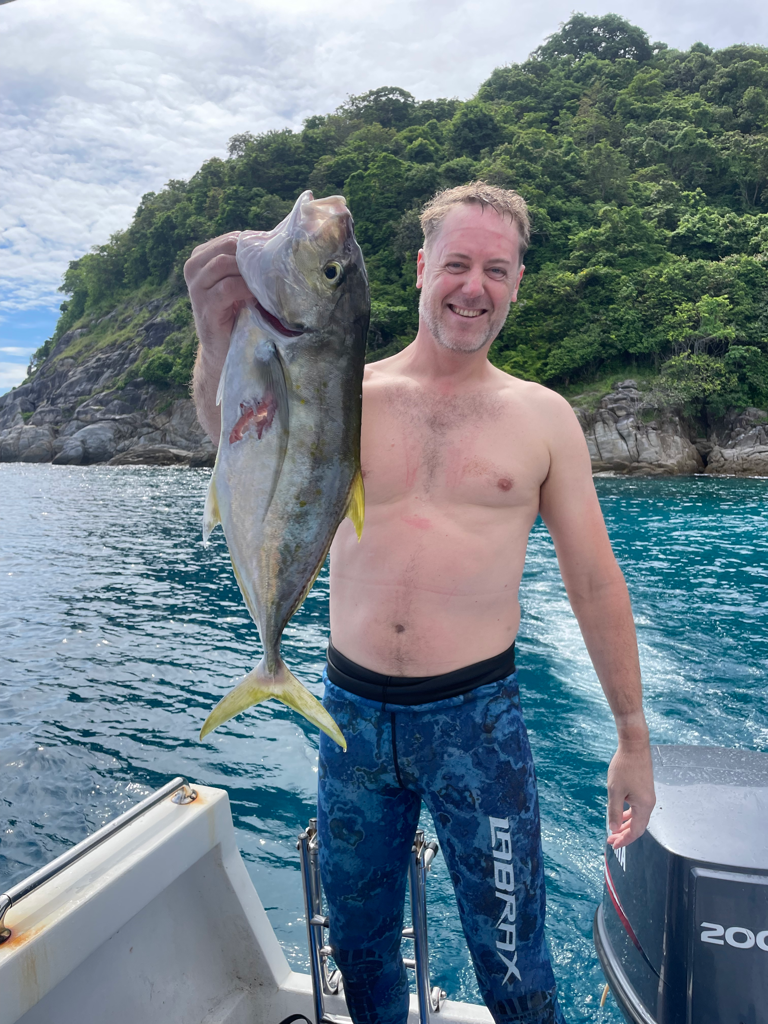 Trevally caught during a Phuket fishing trip