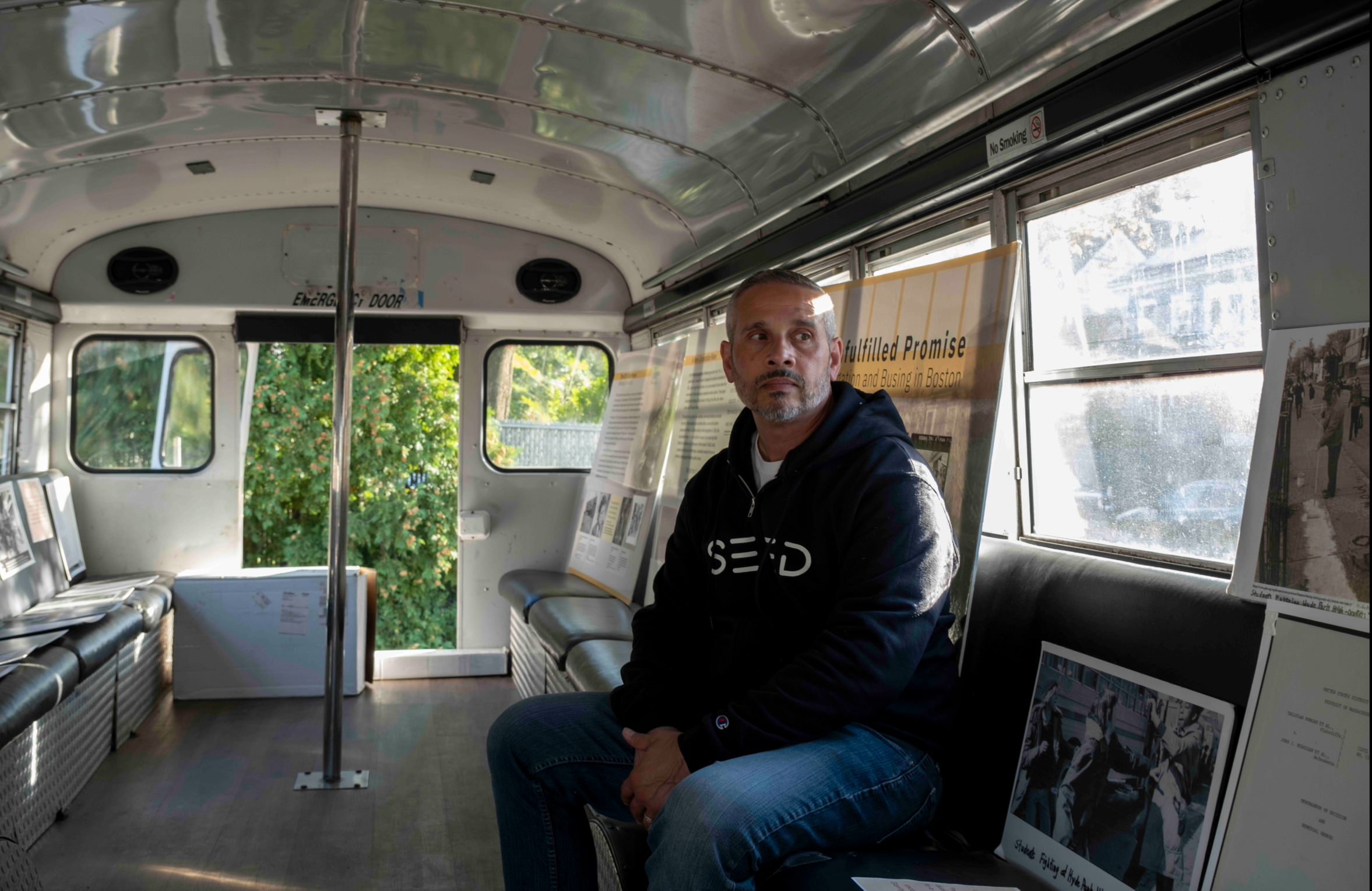 How a traveling bus museum is teaching Boston to heal through history